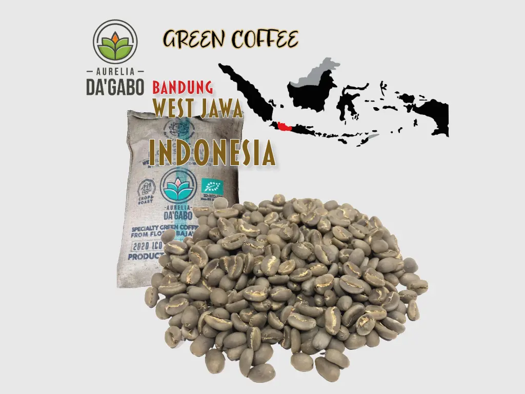 Green Coffee WEST-JAWA "SUNDA" Da'Gabo, Grade 1 Arabica, Indonesia, Washed, 70kg
